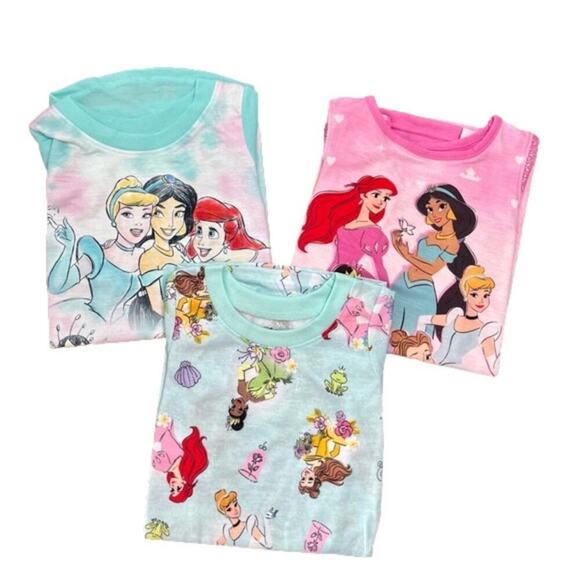 Disney Princess Girl's Pajamas Nightgowns 3 pack Size 4T NWT - Picture 1 of 7